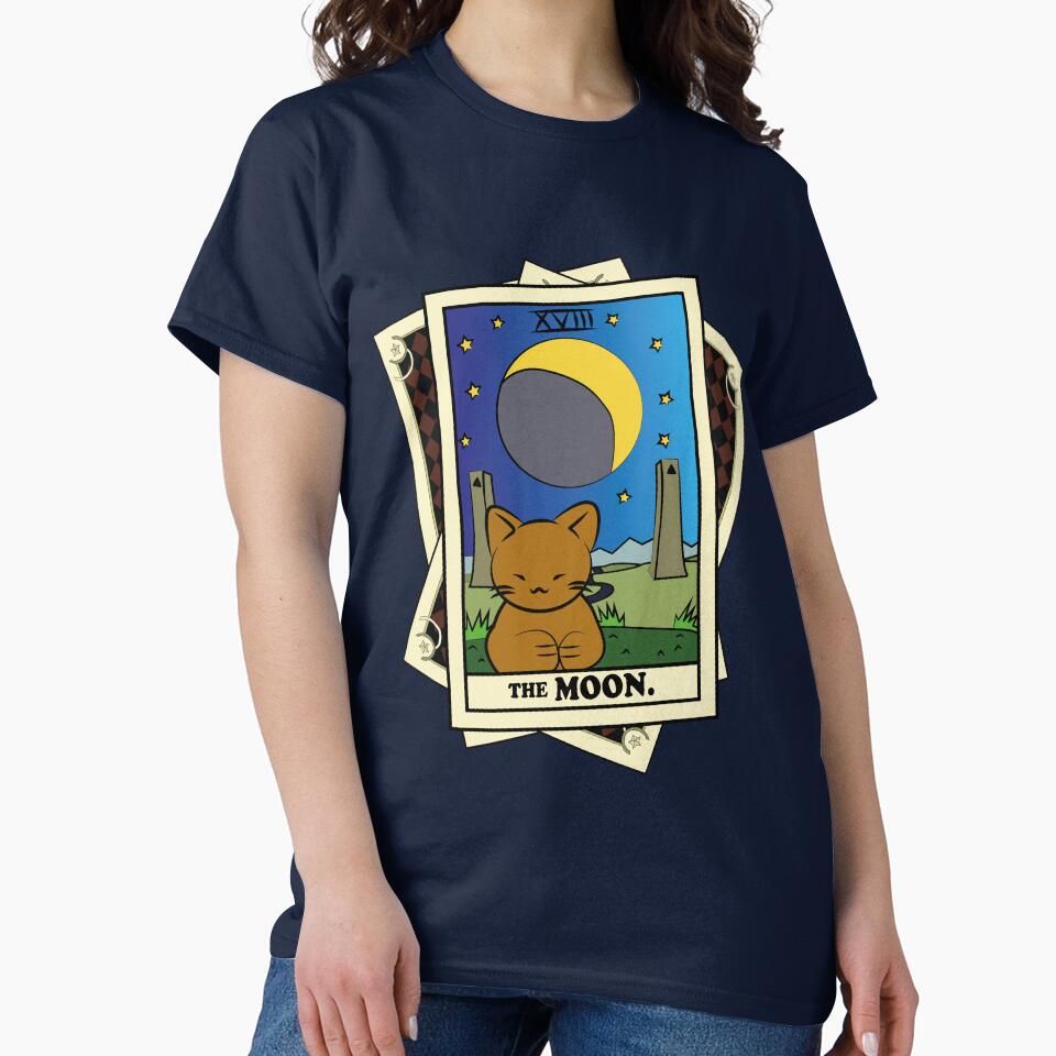 TAROT CARDS DECK | THE MOON. | FORTUNE CAT by FalconLifeStore T-Shirts, Hoodie, Sweatshirt | BlankRebels.com (Image 2)