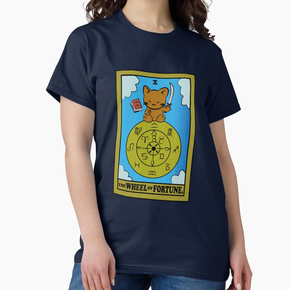 TAROT CARDS | THE WHEEL OF FORTUNE. | CAT by FalconLifeStore T-Shirts, Hoodie, Sweatshirt | BlankRebels.com (Image 2)