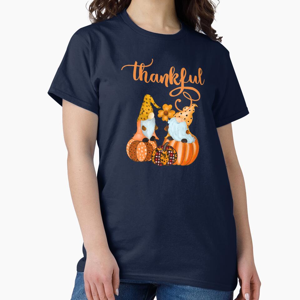 Thankful! Cute Fall Gnomes by RosieRiggs T-Shirts, Hoodie, Sweatshirt | BlankRebels.com (Image 2)