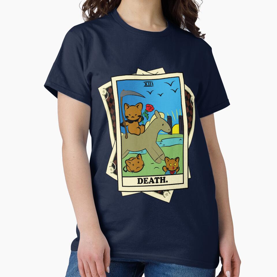 TAROT CARDS DECK | DEATH. | FORTUNE CAT by FalconLifeStore T-Shirts, Hoodie, Sweatshirt | BlankRebels.com (Image 2)