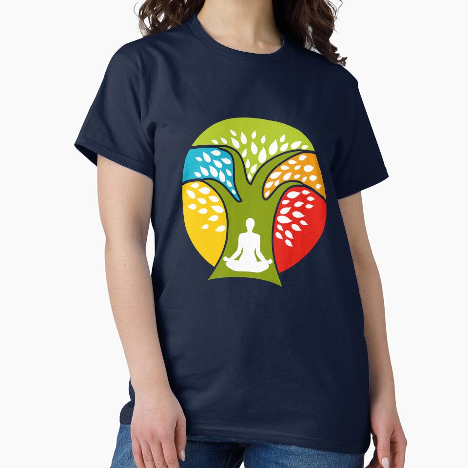 Meditation under Tree Yoga by Khushi Graphics T-Shirts, Hoodie, Sweatshirt | BlankRebels.com (Image 2)