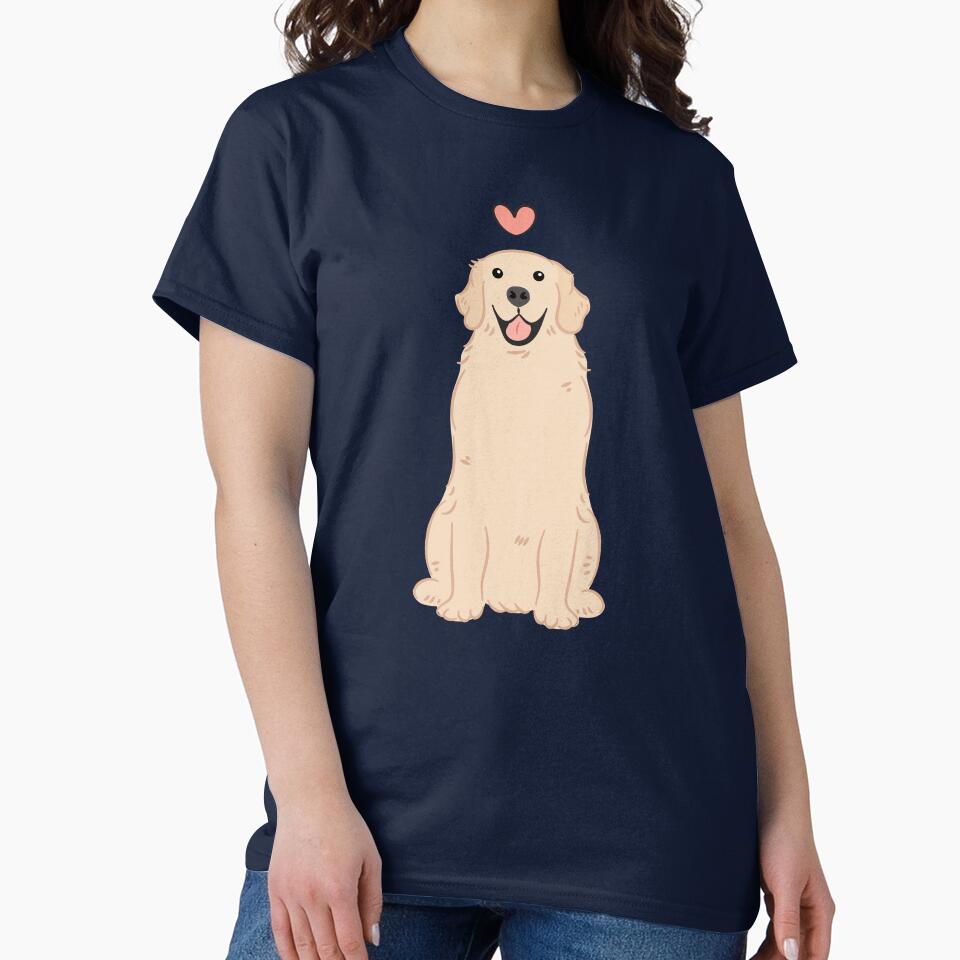 LOVE Light Golden Retriever by Lulupainting T-Shirts, Hoodie, Sweatshirt | BlankRebels.com (Image 2)
