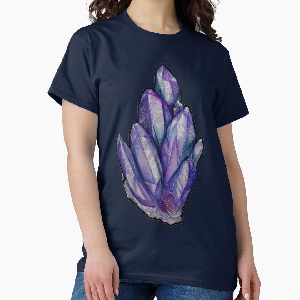 Amethyst Crystal Cluster by Opal Essence Finery T-Shirts, Hoodie, Sweatshirt | BlankRebels.com (Image 2)