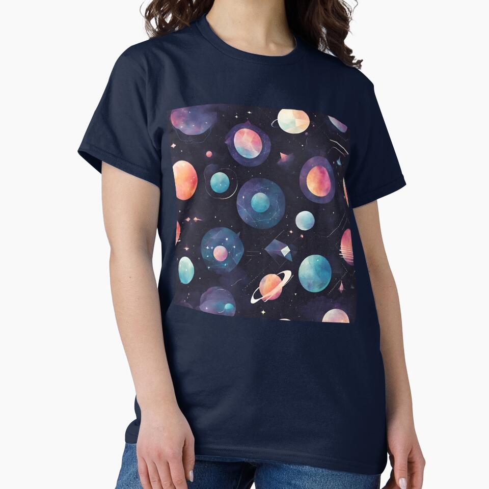 painting planet in solar system black background by DigiArtNDesign T-Shirts, Hoodie, Sweatshirt | BlankRebels.com (Image 2)