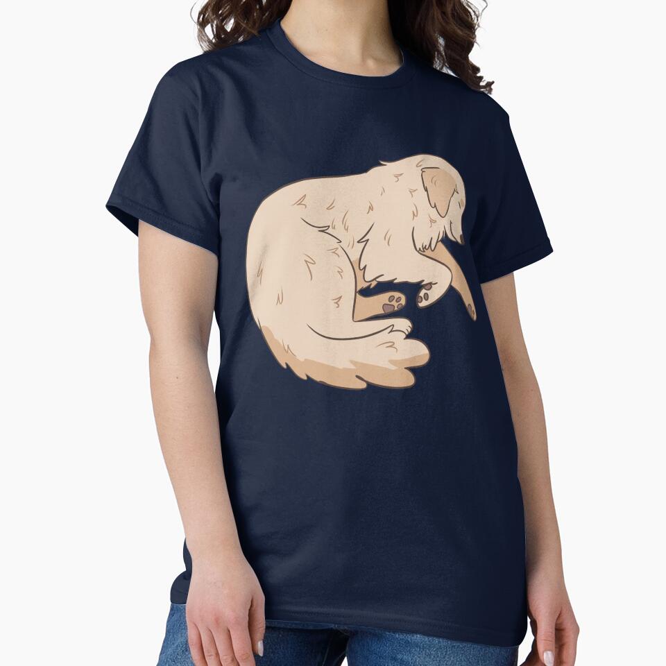 Cute Sleeping Light Golden Retriever dog by Yaragold T-Shirts, Hoodie, Sweatshirt | BlankRebels.com (Image 2)