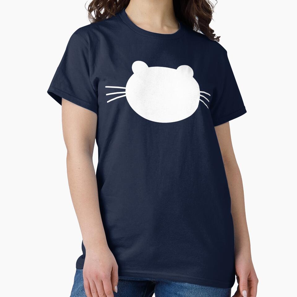 Cute White Cat Face with Big Whiskets by Smart-Arts T-Shirts, Hoodie, Sweatshirt | BlankRebels.com (Image 2)