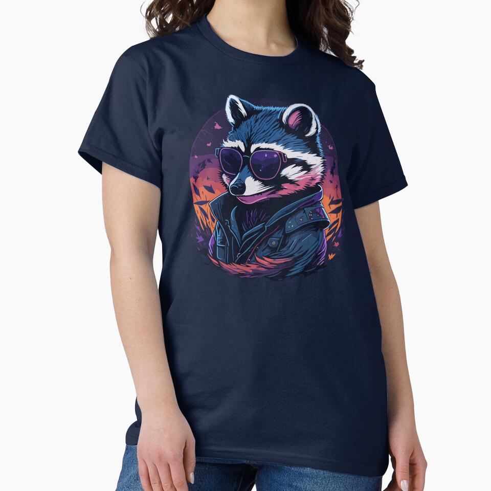 Racoon glasses Drip by Aesthetic-Verse T-Shirts, Hoodie, Sweatshirt | BlankRebels.com (Image 2)