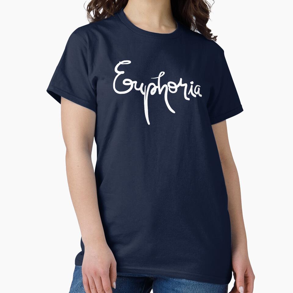Euphoria Lettering Design White Version by Khotekmei T-Shirts, Hoodie, Sweatshirt | BlankRebels.com (Image 2)