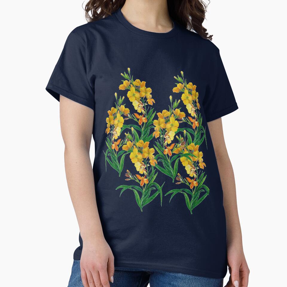 Yellow floral, botanical print by Sarah Marsh T-Shirts, Hoodie, Sweatshirt | BlankRebels.com (Image 2)