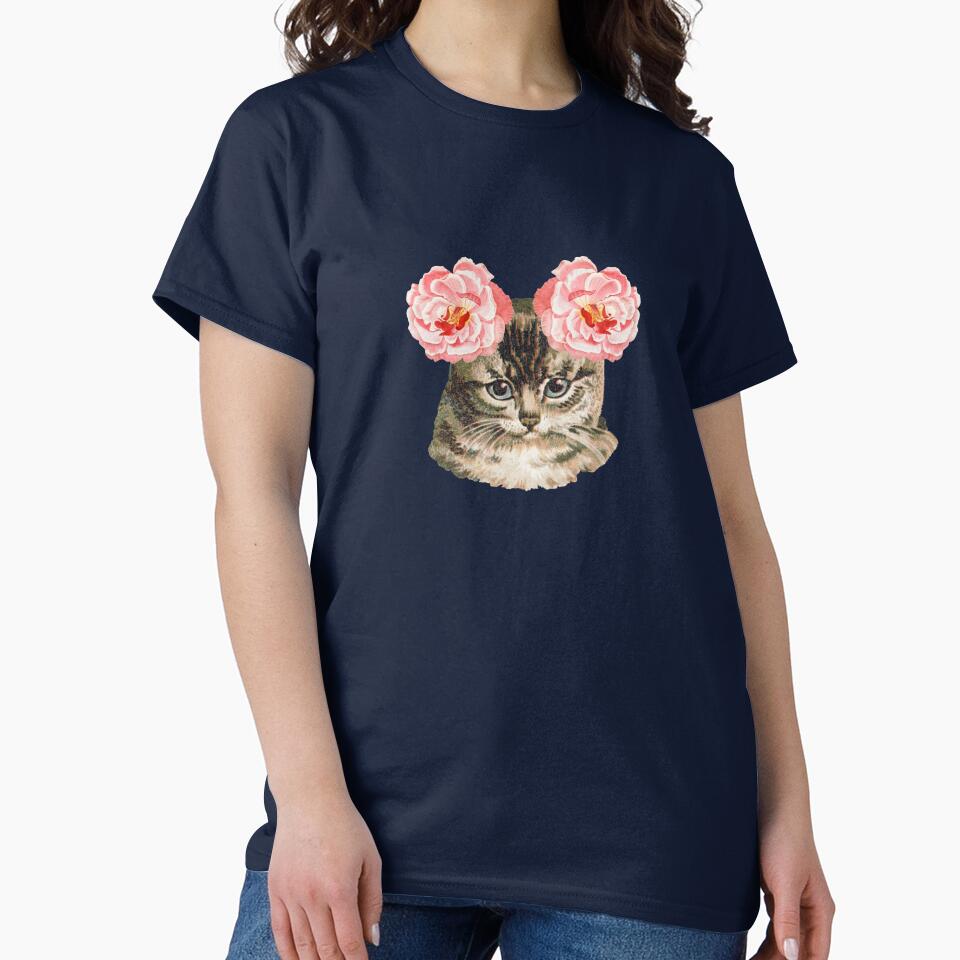 Spring Floral Puss In Bloom by BetterDaze T-Shirts, Hoodie, Sweatshirt | BlankRebels.com (Image 2)