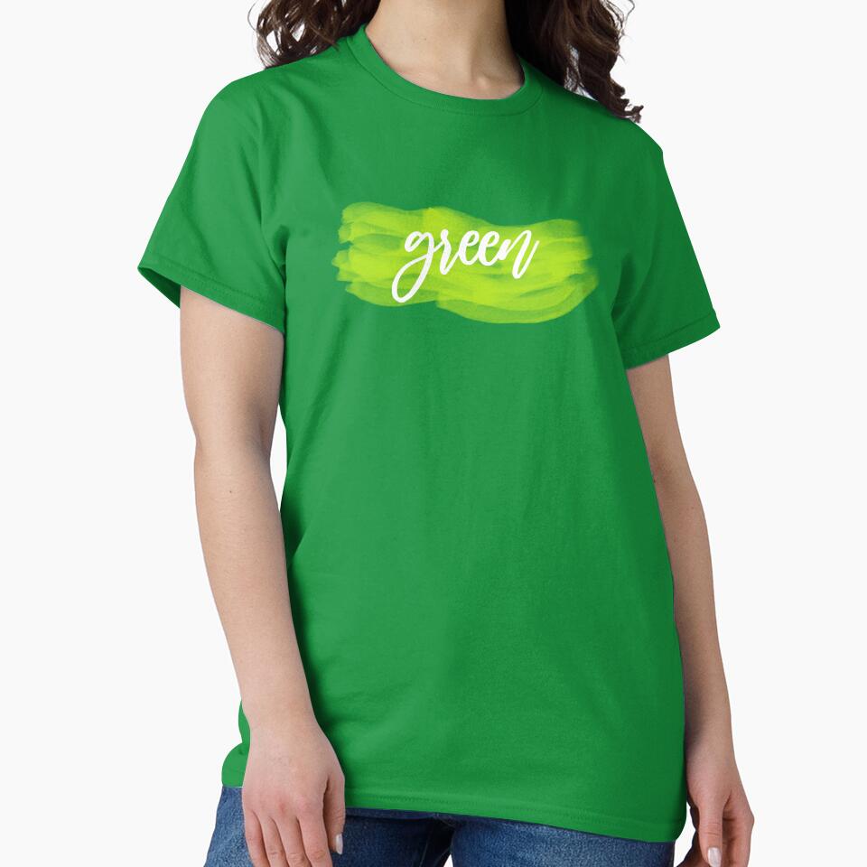 Green color typography by happyandbubbly T-Shirts, Hoodie, Sweatshirt | BlankRebels.com (Image 2)