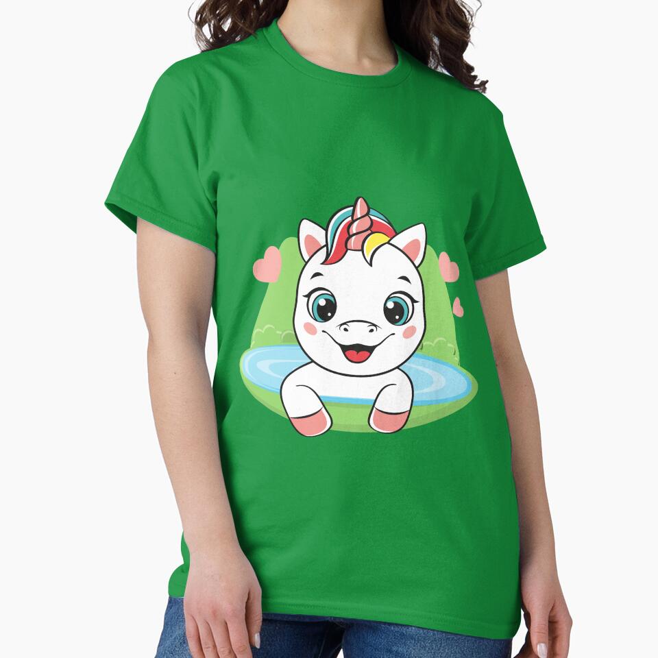 “ Cute Unicorn/ "A Magical Unicorn Journey: Experiencing the Joy of Being a Unicorn Lover"!”. by Creative ... (Image 2)