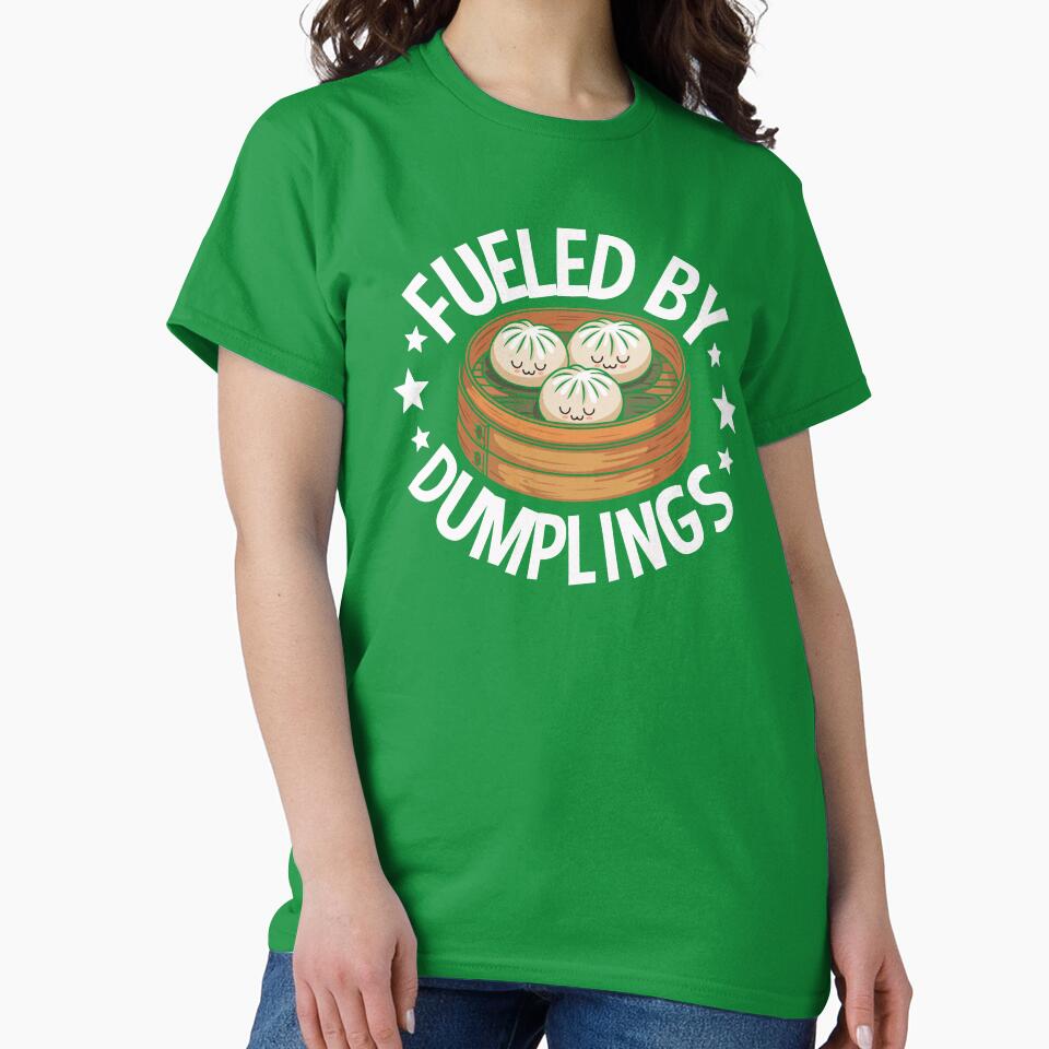 Fueled by Dumplings – Cute Dumplings in Bamboo Steamer Box by EmeraldeaArt