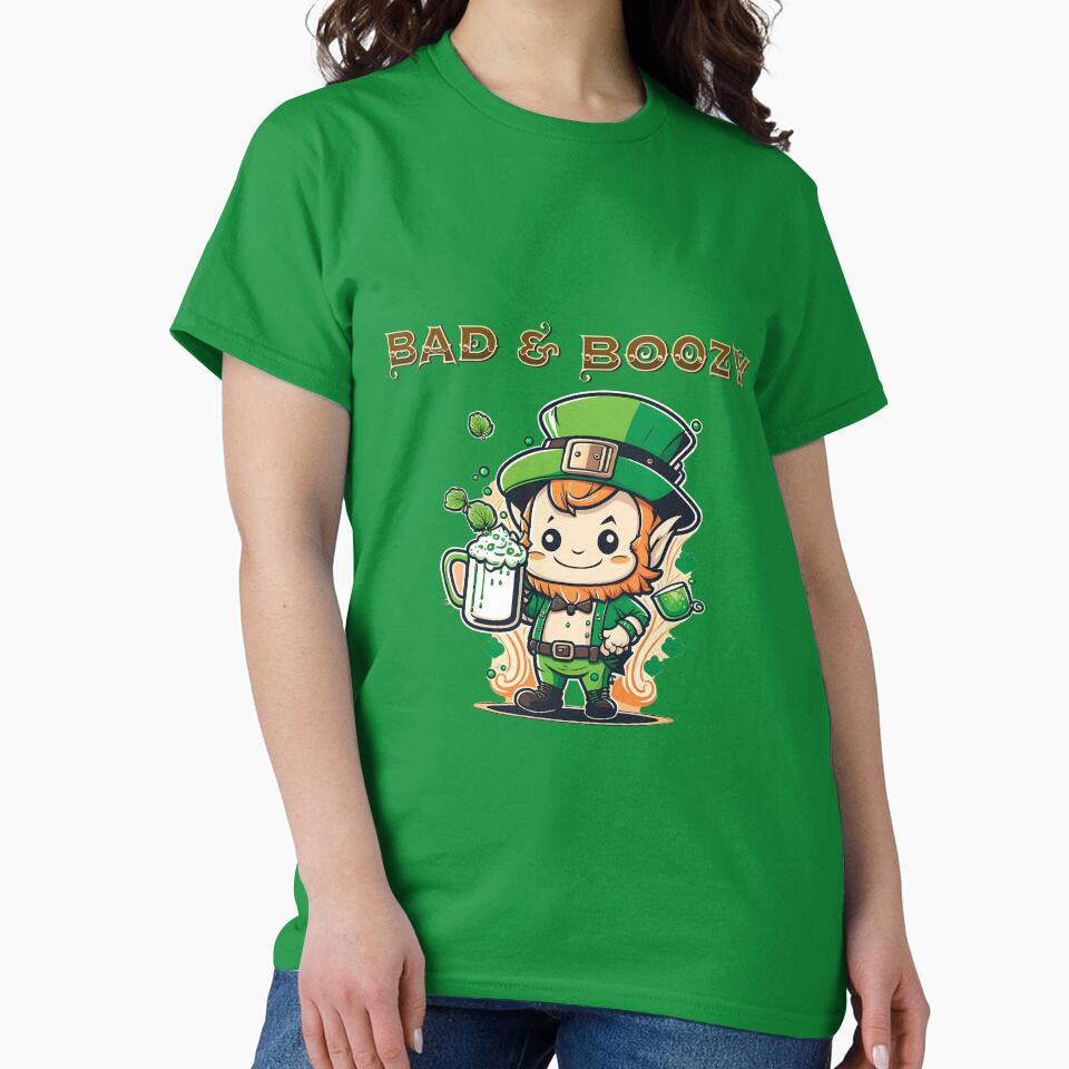 St. Patrick's Day Bad & Boozy by UrbanChillz T-Shirts, Hoodie, Sweatshirt | BlankRebels.com (Image 2)