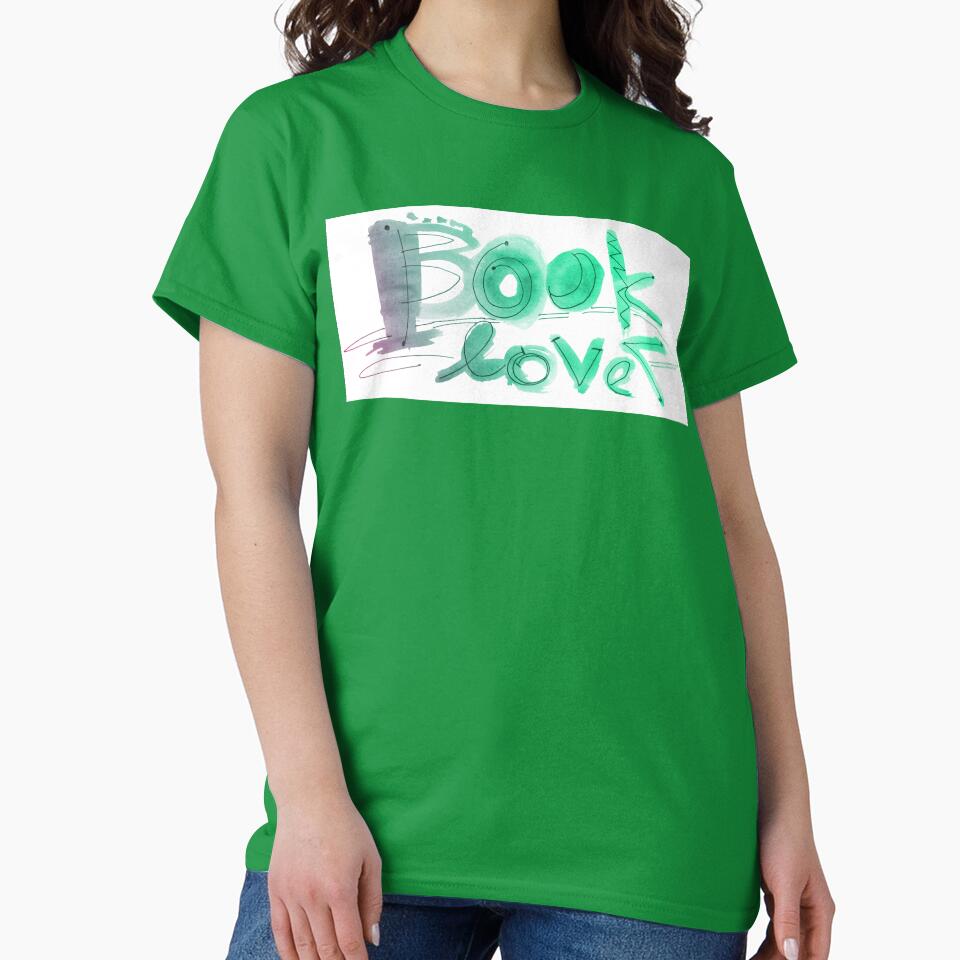 Book Lover Watercolor Lettering Booklover Lettering T-Shirts, Hoodie, Sweatshirt