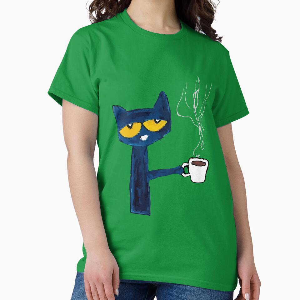 funny black cat drink coffee by 6im0 T-Shirts, Hoodie, Sweatshirt | BlankRebels.com (Image 2)