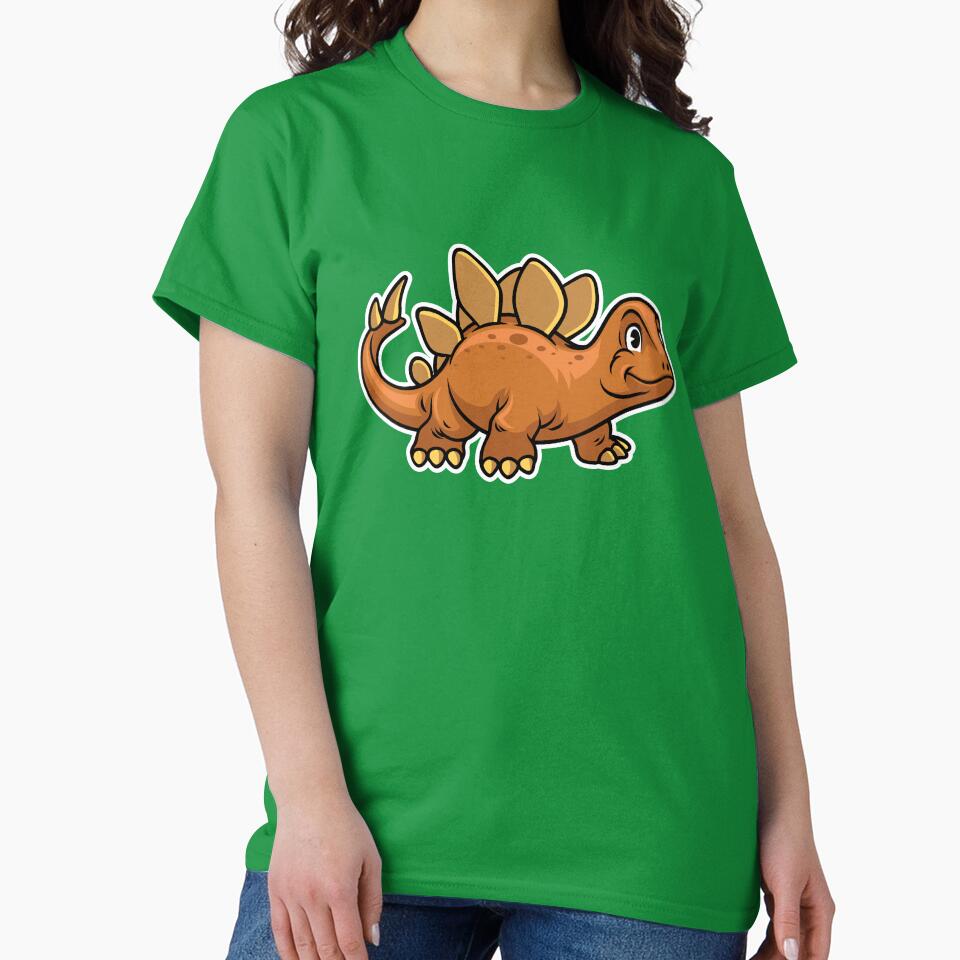 Cute Stegosaurus Happy Dinosaur by PosterpartyCo T-Shirts, Hoodie, Sweatshirt | BlankRebels.com (Image 2)