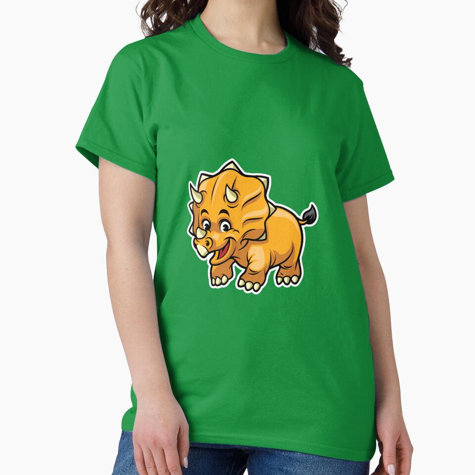 Cute Triceratops Happy Dinosaur by PosterpartyCo T-Shirts, Hoodie, Sweatshirt | BlankRebels.com (Image 2)