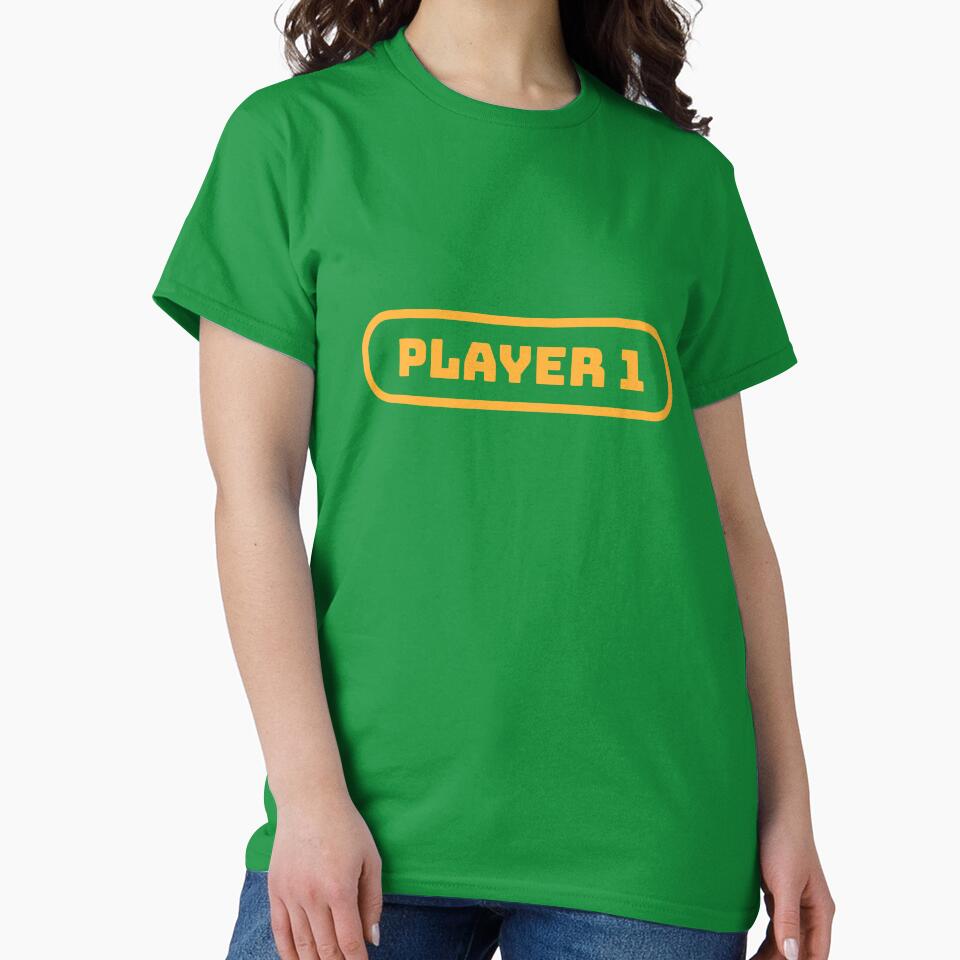 Player 1 video game Tshirt men by Alex-Store-KY Hoodie, Sweatshirt | BlankRebels.com (Image 2)