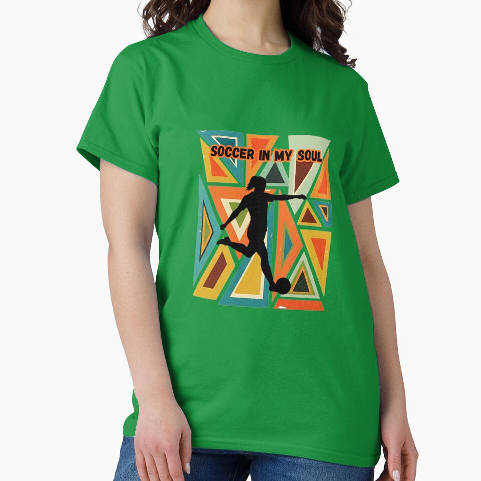 Just a Girl Who Loves Soccer – Women’s Soccer Graphic T-Shirt | Cute Soccer Lover Design by Lamagift Hoodie,... (Image 2)