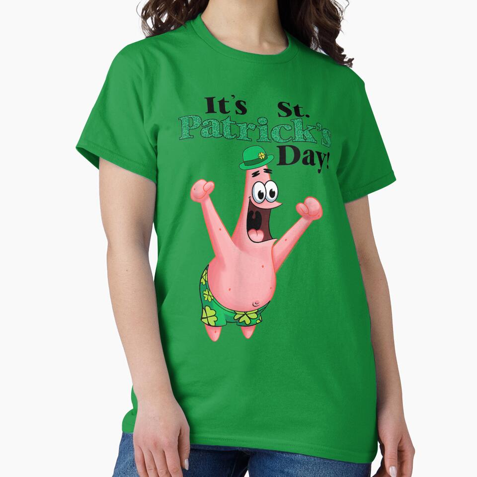 Spongebob St Patrick's Day by zuzinstr T-Shirts, Hoodie, Sweatshirt | BlankRebels.com (Image 2)