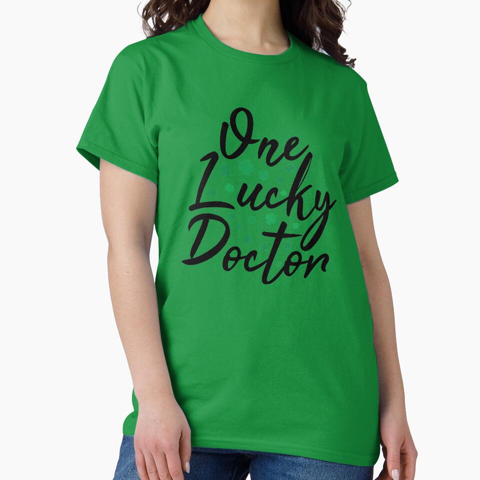 One lucky doctor | st patrick's day | irish by Elonshop T-Shirts, Hoodie, Sweatshirt | BlankRebels.com (Image 2)