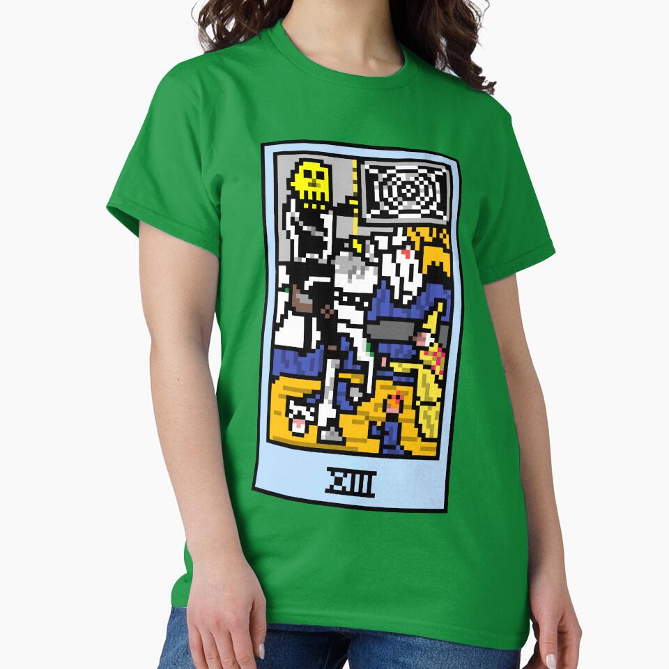 Wait Is This Pixel Art Tarot? Green Major Arcana 'Death' ( Stickers Other Accessories) T-Shirts, Hoodie, Sweatshirt