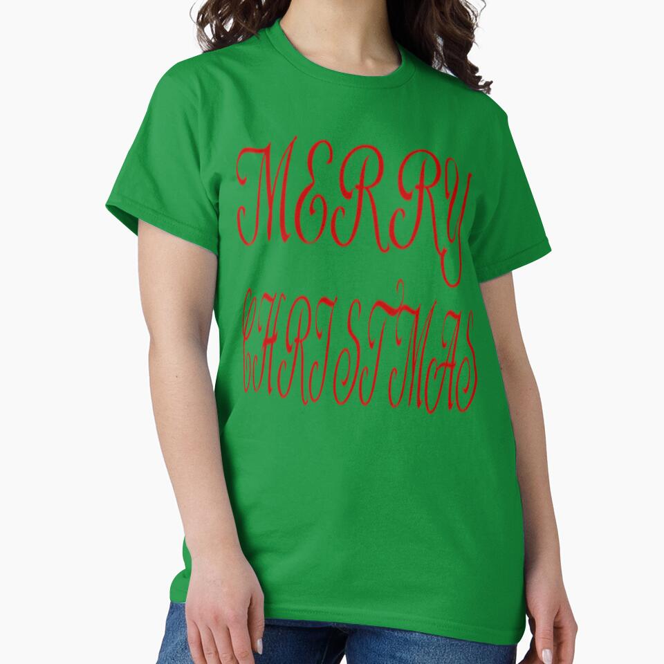 MERRY CHRISTMAS, Red Letters by James E. Guin T-Shirts, Hoodie, Sweatshirt | BlankRebels.com (Image 2)