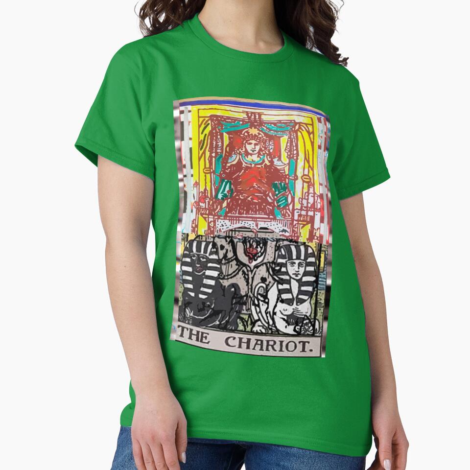 The Chariot Tarot Card Tarot Lover Gift Design by artmythica T-Shirts, Hoodie, Sweatshirt | BlankRebels.com (Image 2)