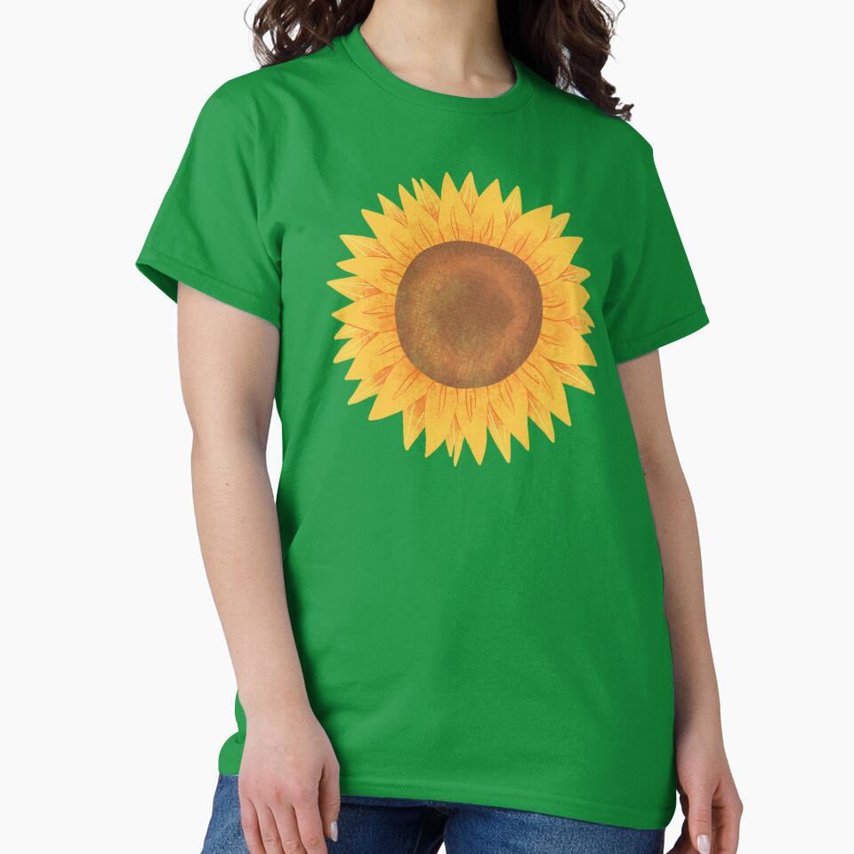 A Bright Yellow Sunflower by Yulia Saraswati T-Shirts, Hoodie, Sweatshirt | BlankRebels.com (Image 2)