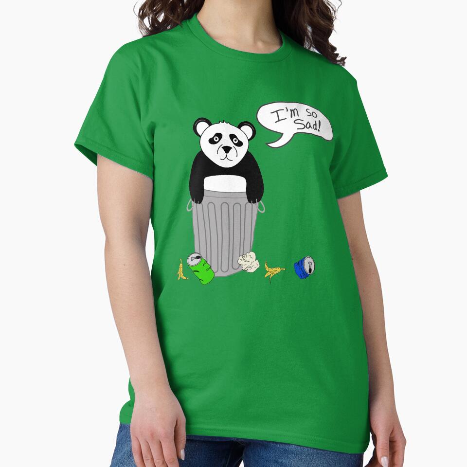 sad trash panda by B0red T-Shirts, Hoodie, Sweatshirt | BlankRebels.com (Image 2)