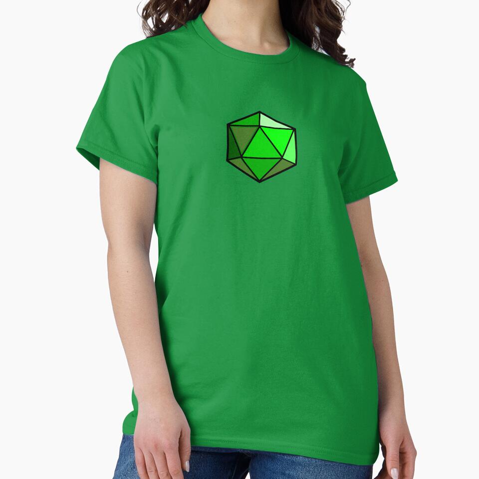 D20 Dice (Green) by CrewDutler T-Shirts, Hoodie, Sweatshirt | BlankRebels.com (Image 2)