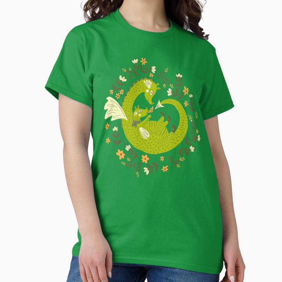 Mama and Baby Dragon by Jacqueline Hurd T-Shirts, Hoodie, Sweatshirt | BlankRebels.com (Image 2)