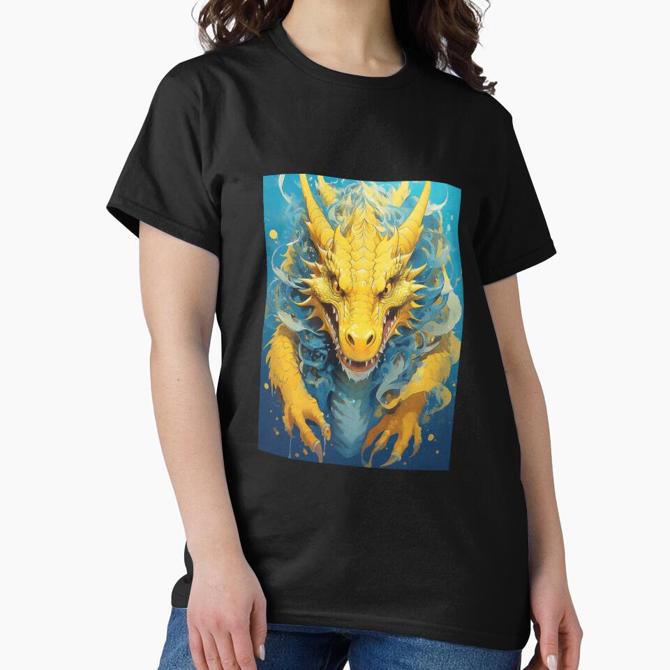 Powerful yellow dragon. by BAR DEC T-Shirts, Hoodie, Sweatshirt | BlankRebels.com (Image 2)