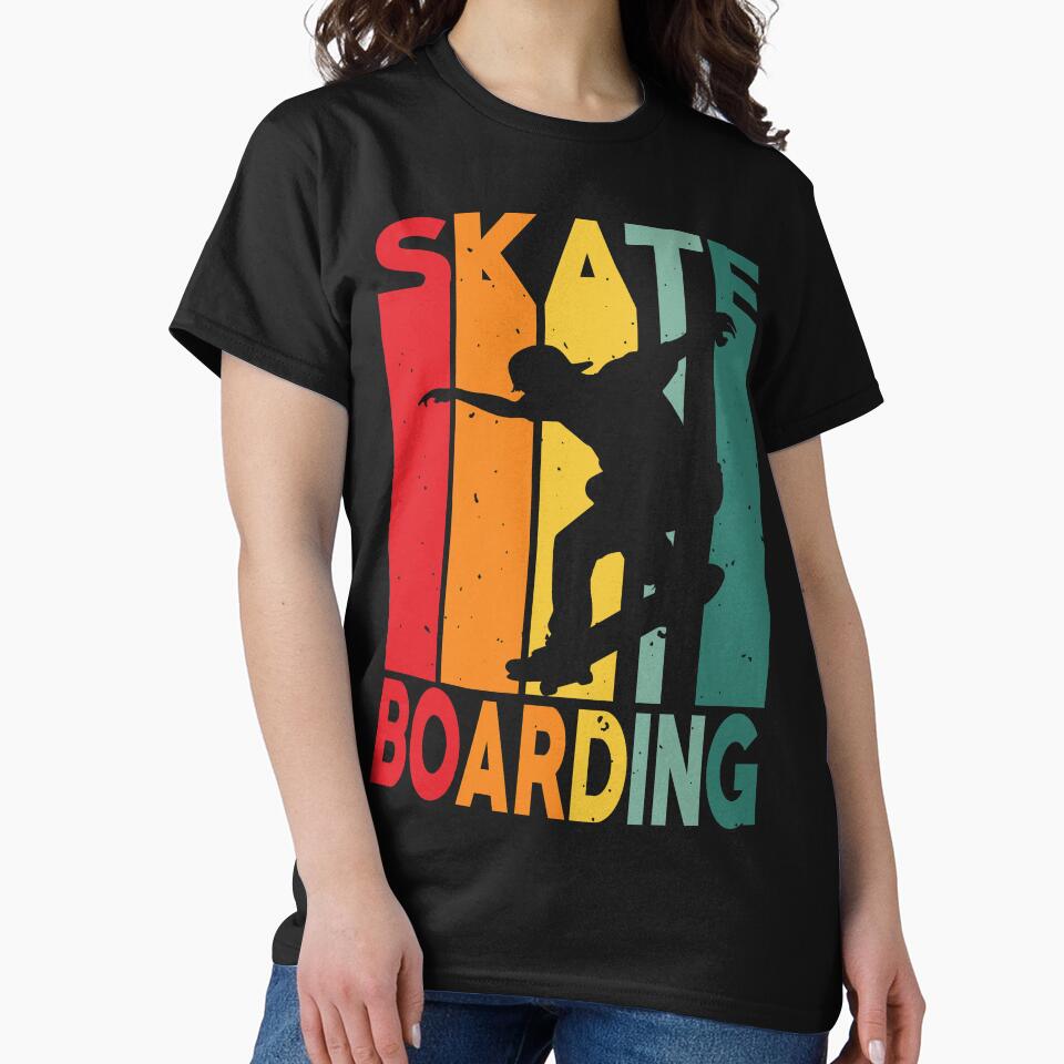 Skateboard Vintage Retro Skater Skateboarding Boys by swedtees T-Shirts, Hoodie, Sweatshirt | BlankRebels.com (Image 2)