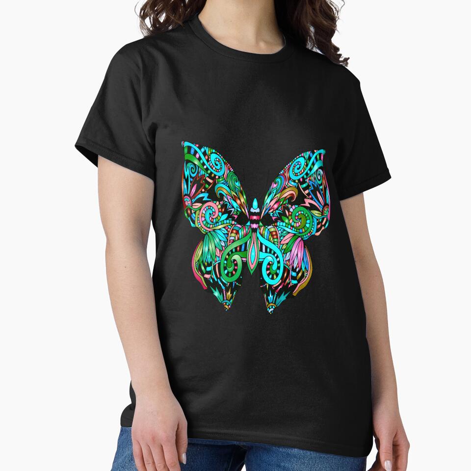 Butterfly Boho-Style by MyTshirtArt T-Shirts, Hoodie, Sweatshirt | BlankRebels.com (Image 2)