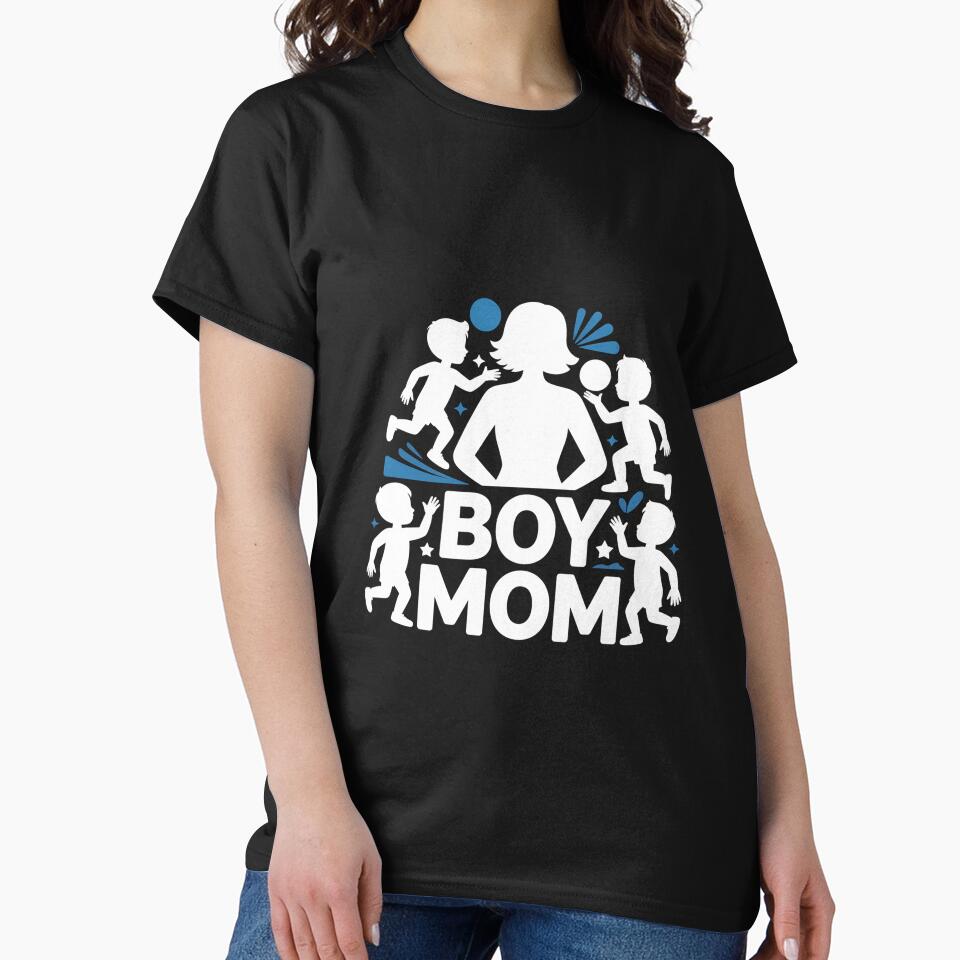 Rough & Tumble Boy Mom Pride Tees - Blue Colors by Reichcorp Hoodie, Sweatshirt | BlankRebels.com (Image 2)