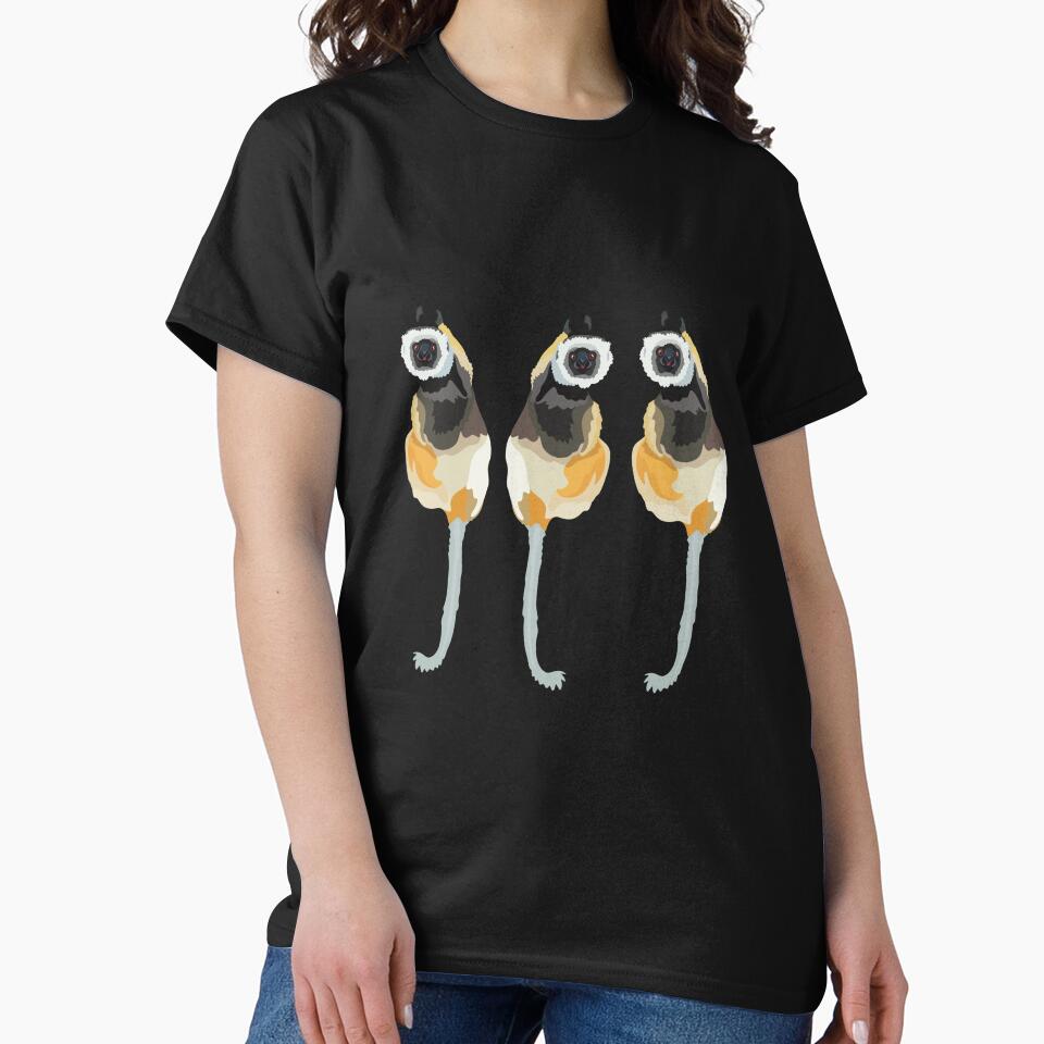 D is for Diademed Sifaka, Diademed Sifaka Illustration – Striking Madagascar Lemur Art for Wildlife Enthusiasts... (Image 2)