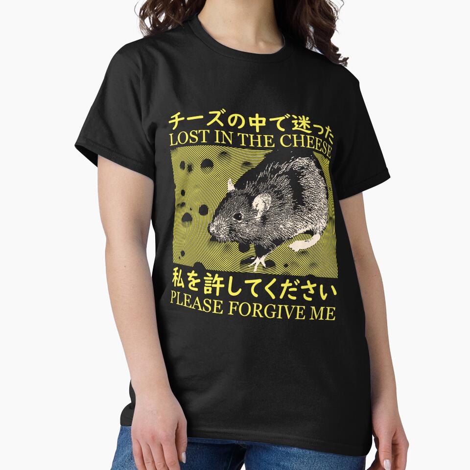 Lost in the Cheese Rat by VintageMedatsu T-Shirts, Hoodie, Sweatshirt | BlankRebels.com (Image 2)