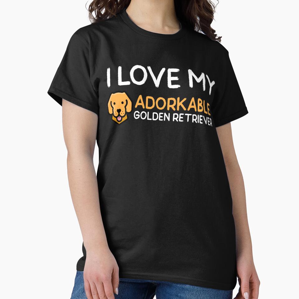 I Love My Adorkable Golden Retriever Cute and Funny Dog Gift by Guarddogdrive T-Shirts, Hoodie, Sweatshirt (Image 2)
