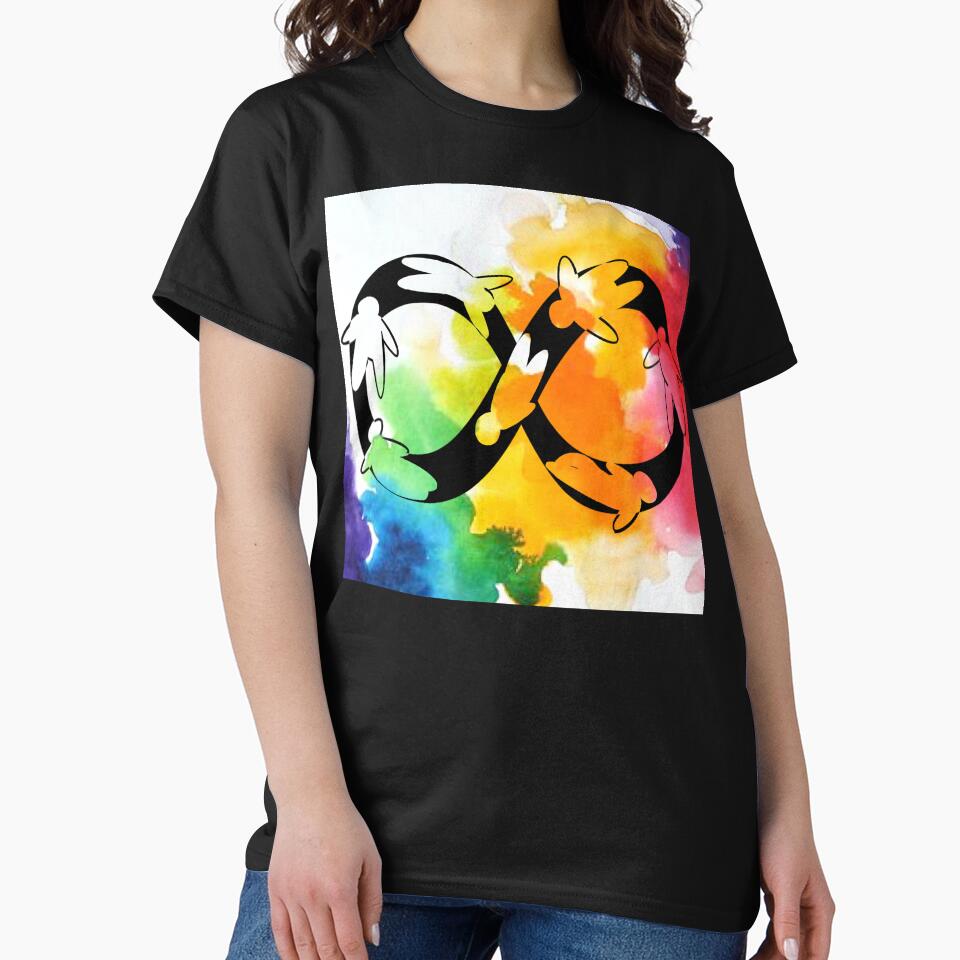 Neurodivergent Synergy - Watercolour by AutisticBird T-Shirts, Hoodie, Sweatshirt | BlankRebels.com (Image 2)