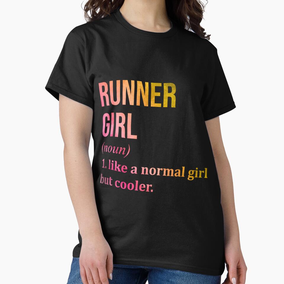 Runner Girl Funny Running Quote in Watercolo| Perfect Gift by sherricam T-Shirts, Hoodie, Sweatshirt (Image 2)