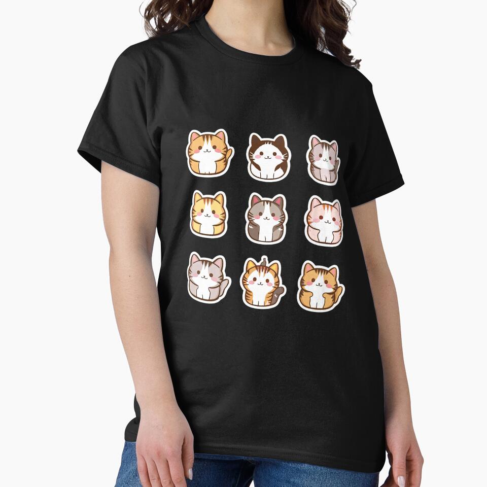 cute funny cat pattern funny cat stickers ,aesthetic cat art,funny cat,Cat Lover,cute cat,cat pattern by Expressions-Sel
