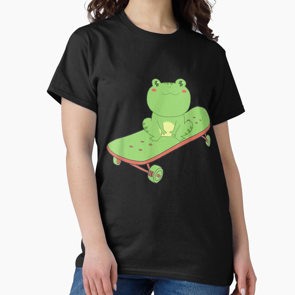 Frog On Skateboard by tolivia T-Shirts, Hoodie, Sweatshirt | BlankRebels.com (Image 2)