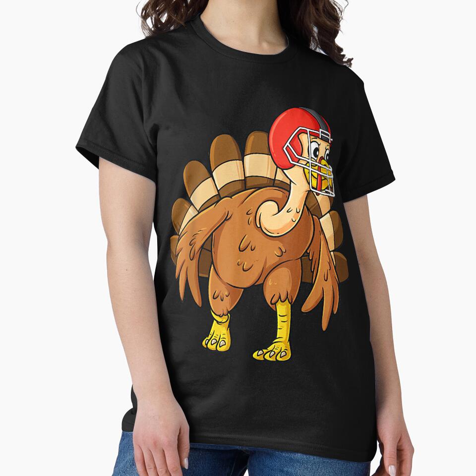 Thanksgiving Turkey Defensive End Football by ePeraleza T-Shirts, Hoodie, Sweatshirt | BlankRebels.com (Image 2)