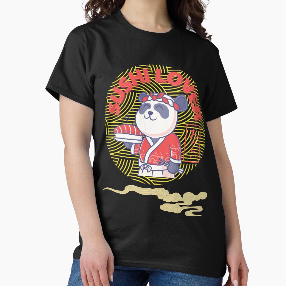 Sushi Lover - Panda Japanese design by TheArtistOf2022 T-Shirts, Hoodie, Sweatshirt | BlankRebels.com (Image 2)