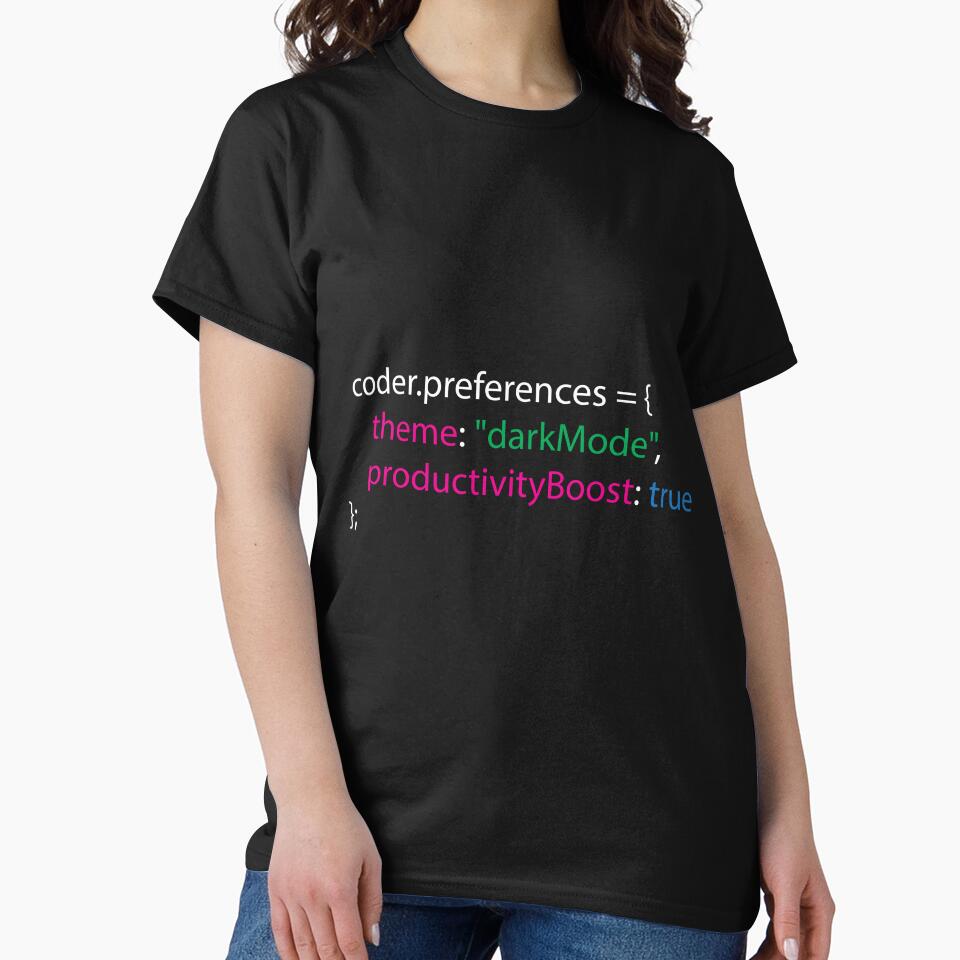 Dark Mode Funny Coder Design for Programmers by Geeky Giggles T-Shirts, Hoodie, Sweatshirt | BlankRebels.com (Image 2)