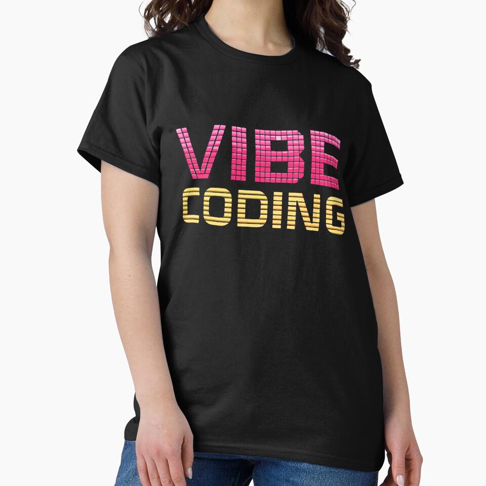Vibe Coding Neon Terminal – Retro Cyberpunk Programmer Aesthetic by VividOrganica T-Shirts, Hoodie, Sweatshirt (Image 2)