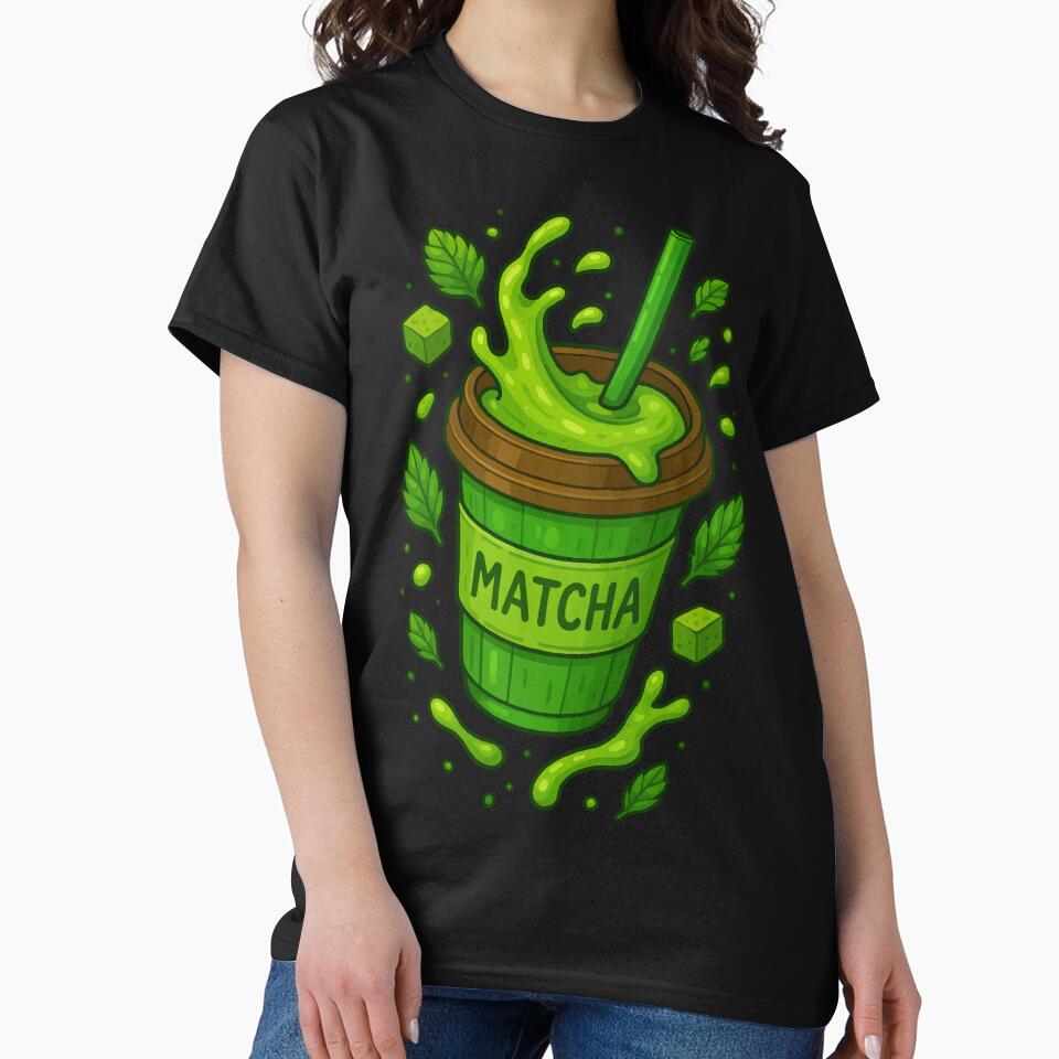 Matcha Madness - Funny Food Graphic by AgAndOl T-Shirts, Hoodie, Sweatshirt | BlankRebels.com (Image 2)