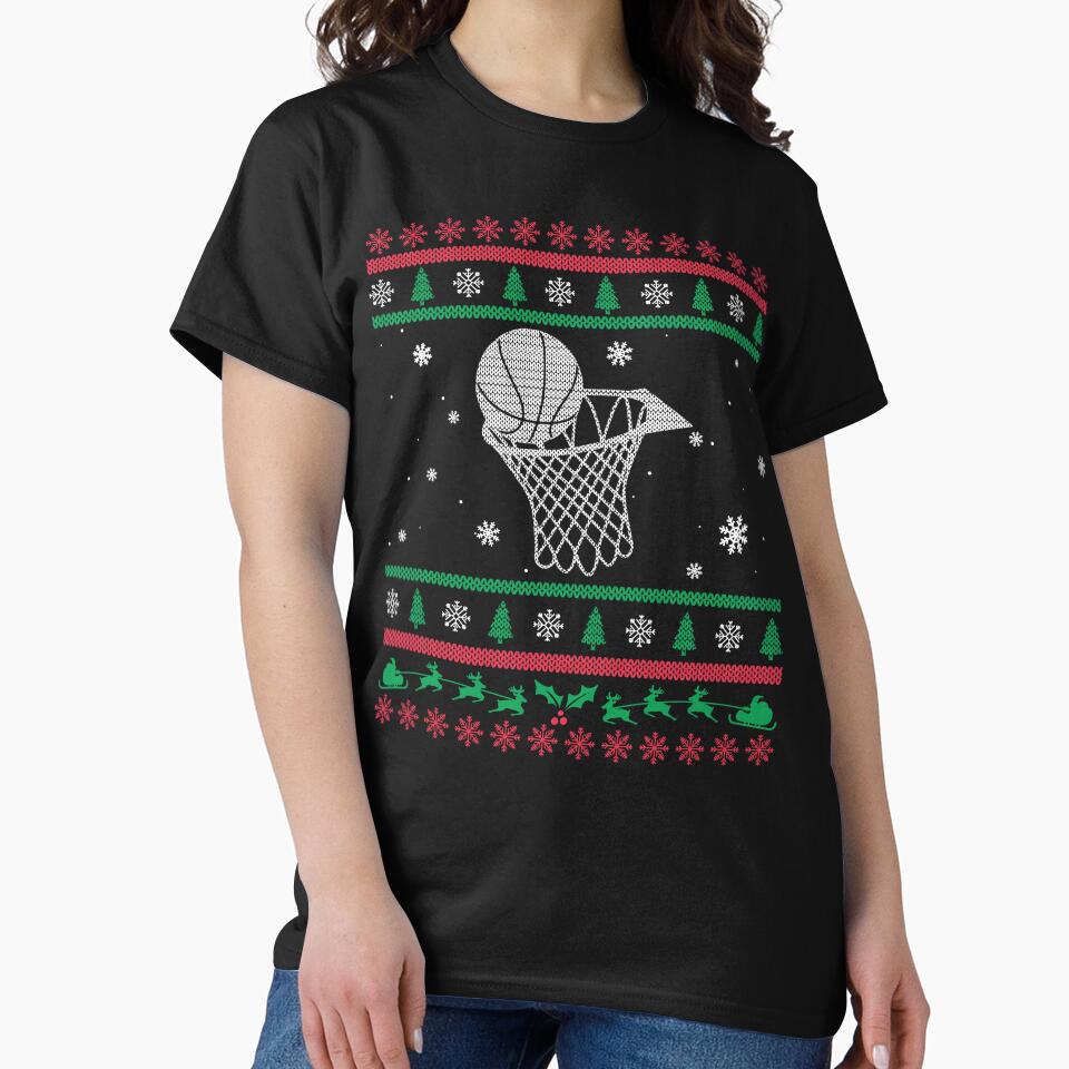 Christmas - Basketball Christmas by UnknownArtistt T-Shirts, Hoodie, Sweatshirt | BlankRebels.com (Image 2)